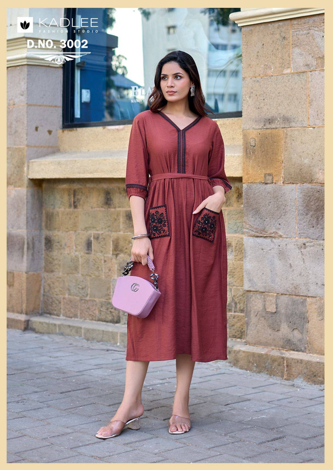 Aleena By KADLEE 3001 To 3005 Series Beautiful Festive Suits Colourful Viscose Weaving kurtis At Wholesale Price